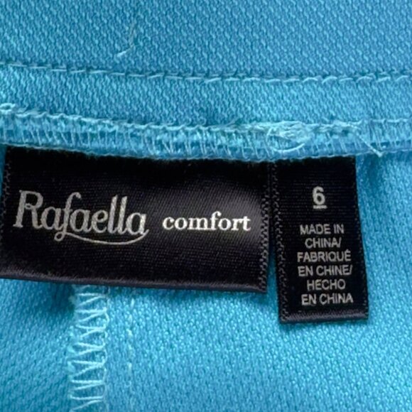 RAFAELLA Women's Comfort Fit Pants Blue Size 6 - Picture 9 of 12